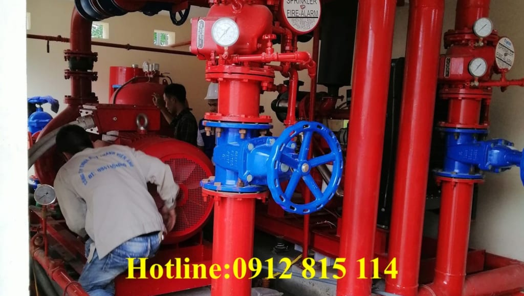 Kiểm tra máy bơm và hệ thống chữa cháy khi nghiệm thu PCCC