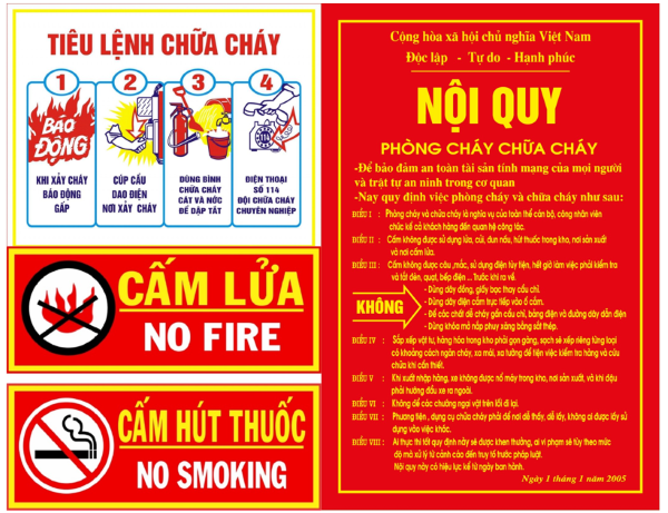 Nội Quy Tiêu Lệnh PCCC: Hướng Dẫn Mua & Lắp Đặt Tại Các Địa Chỉ Chất Lượng